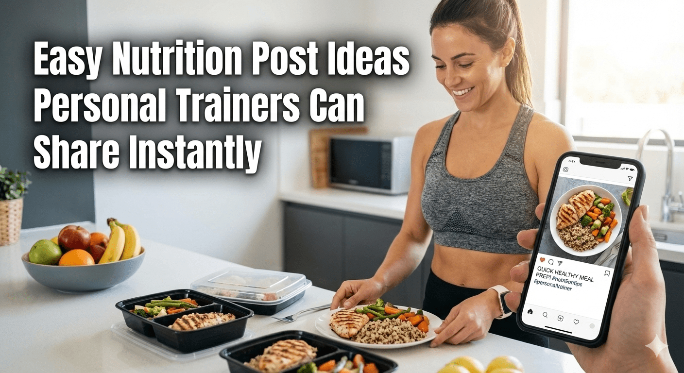 Easy Nutrition Post Ideas Personal Trainers Can Share Instantly