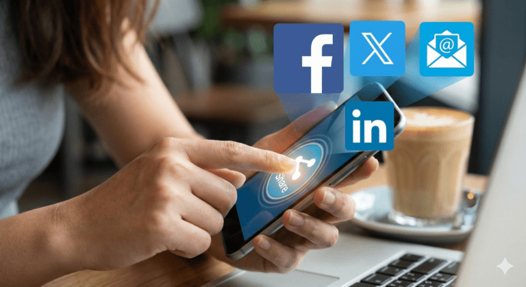 social media share buttons
